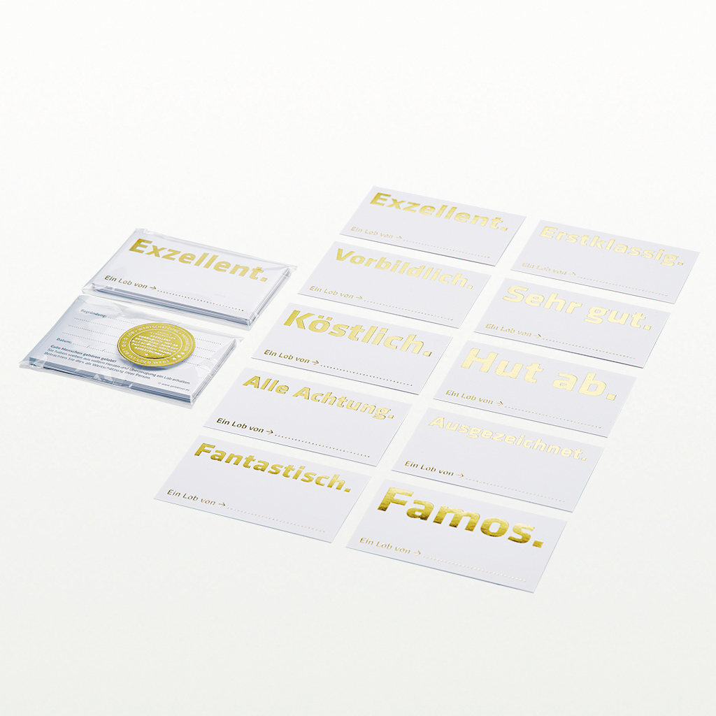 Lobkärtchen »to go« (Premium)