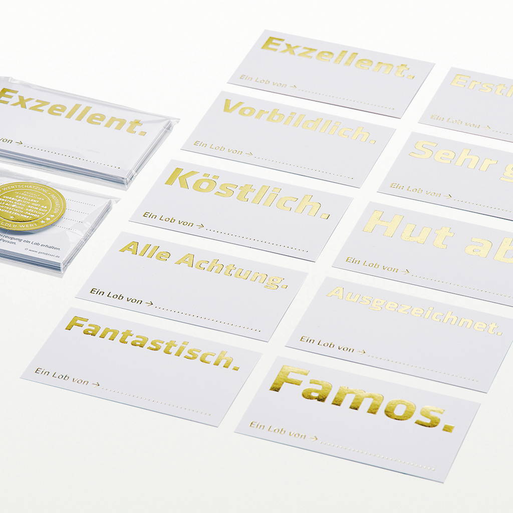 Lobkärtchen »to go« (Premium)